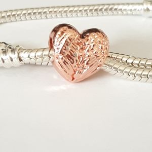 Rose Gold Wings Heart | Fits Pandora